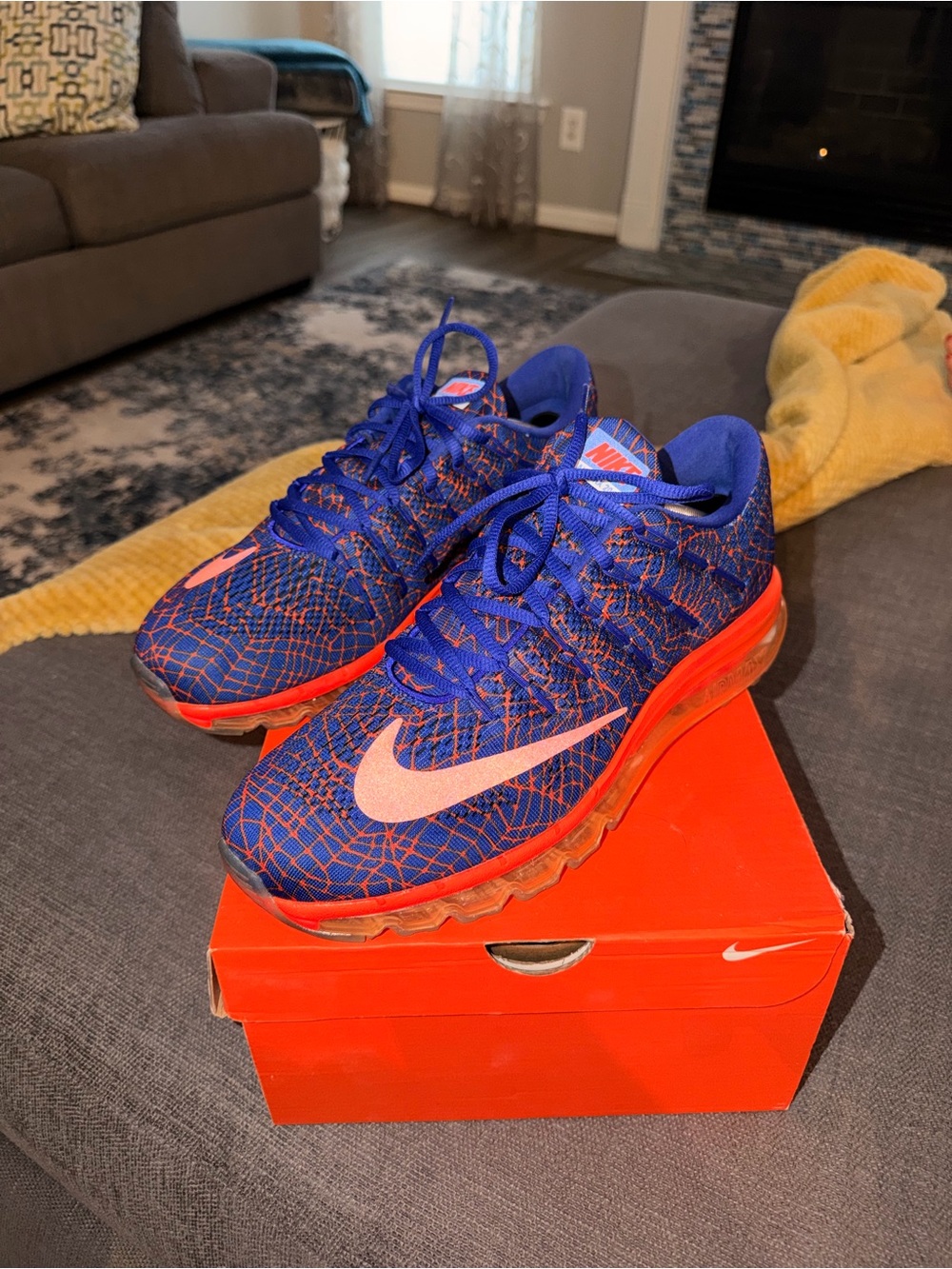 Nike Men’s 2016 Air Max Blue/Orange Colorway